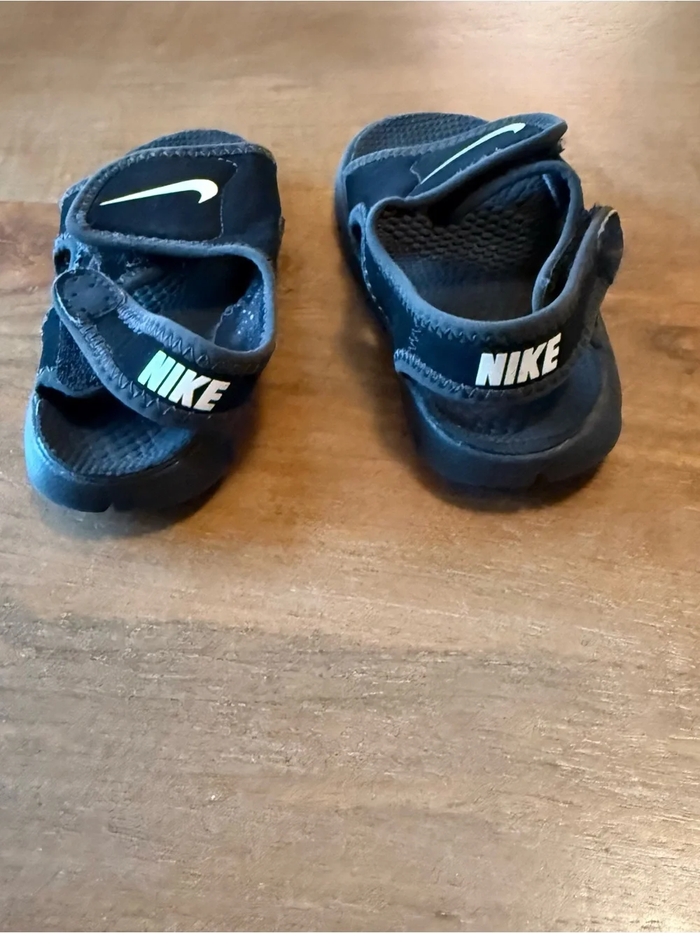 Nike Sunray Black Adjustable Strap Sandals 6C